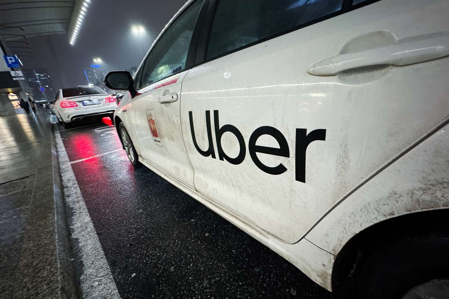 Uber drop-off area at Versailles Palace