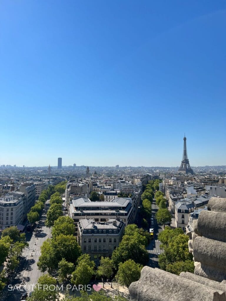 The spiral staircase inside the Arc de Triomphe – 284 steps to the top