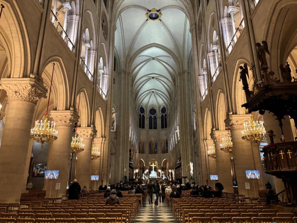 Inside Notre Dame Cathedral